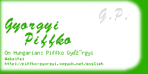 gyorgyi piffko business card